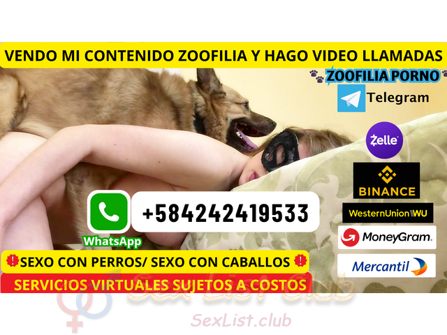 ZOOSEX PORNO ZOOFILIA TELEGRAM CHICA CREA Y VENDE PORNO ONLINE ZOOFILIA